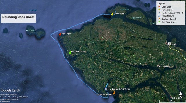 Rounding Cape Scott