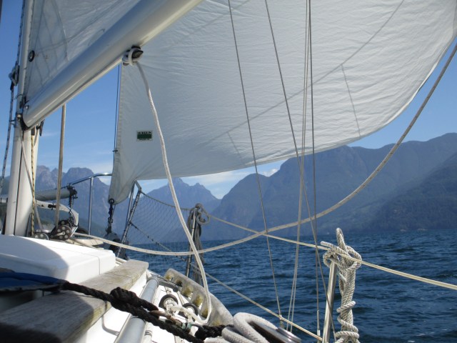 Flicka 20 in Jervis Inlet